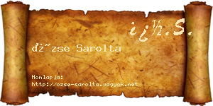 Özse Sarolta névjegykártya